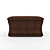 Elegant Brown Croc Ottoman 3D model small image 2