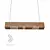 Sleek Wooden Log Pendant Light 3D model small image 1