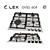 Lex GVSU 604: Sleek Gas Cooktop in Modern Style! 3D model small image 1