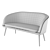 Contemporary Corona Couch: Stylish and Versatile 3D model small image 3