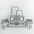 Elegant Buffet Set for Stylish Decor 3D model small image 2