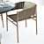 Teak & Rope Kilt Armchair and Peso Table Set 3D model small image 3