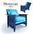 Exquisite Moroccan Chair: Authentic & Stylish 3D model small image 1