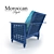 Exquisite Moroccan Chair: Authentic & Stylish 3D model small image 2