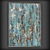 Abstract Turquoise Gold Leaf Painting 3D model small image 3