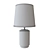 Stylish Small Pillar Table Lamp 3D model small image 2