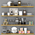 Ultimate Culinary Set: Tin Can, Spices, Glass & Dishes 3D model small image 1