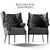 Luxury Restoration Wing Chair 3D model small image 1