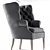 Luxury Restoration Wing Chair 3D model small image 2