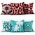 Stylish Velvet Cushions 3D model small image 1