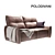 Luxury Comfort Sofa: Polo Divani ROGER 3D model small image 1