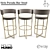 Elegant Porada Bar Stool 3D model small image 1