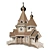 Wild Log Three-Dome Church 3D model small image 1