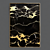 Mystic Metallic Art: Black & Gold Abstract 3D model small image 3