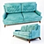 Costa Bella Fabio Sofa: Stylish and Comfortable 3D model small image 2