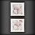 Artistic Beauty: Intimate Blush & Iridescent Bloom Paintings 3D model small image 1