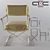 Fashionable Leather Chair AS-24 3D model small image 2