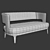 Astrid Flexform Modern Sofa 3D model small image 2