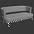 Astrid Flexform Modern Sofa 3D model small image 3