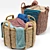 Title: Coastal Rustic Wicker Basket 3D model small image 1