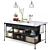 French Kitchen Island: Elegant and Functional 3D model small image 1