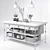 French Kitchen Island: Elegant and Functional 3D model small image 2