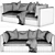 west elm Shelter Sofa 3D model small image 2