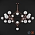 Modo 21-Globe Chandelier: Modern American Charm 3D model small image 1