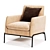 Colombini Casa ASSOLO Armchair: Elegant and Comfortable 3D model small image 1