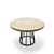 Saarinen Woodlegs Executive Chair & Round Table 3D model small image 3