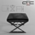 Modern Metal Stool: AS-19 3D model small image 2