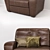 Montreal Leather Sofa & Armchair: Classic Comfort 3D model small image 2