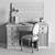Vintage Office Set - Maisons du Monde 3D model small image 5