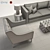 Luxdeco Living Room Furniture Set 3D model small image 3