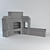 Stone Stove: Seamless Brick Texture 3D model small image 3