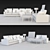 Elegant Maxalto Otium Sofa 3D model small image 3