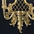Luxury Brass Spotlight Sconce 3D model small image 2