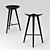 Vintage Danish ML42 Stool 3D model small image 1