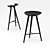 Vintage Danish ML42 Stool 3D model small image 2