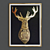 Golden Wildlife Trio: Deer, Goose, Pineapple 3D model small image 3