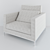 Elegant BALTUS Armchair: Perfect Comfort & Style 3D model small image 1