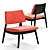 Colombini Casa SAMURAI Armchair: Sleek and Compact Seating 3D model small image 1