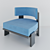Elegant Comfort Baltus Armchair 3D model small image 1
