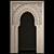 Elegant Moroccan Arch: 120x200cm 3D model small image 1