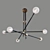 Elegant SI-6 Chandelier with Adjustable Height 3D model small image 1