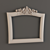 Elegant Carved Frame 3D model small image 1