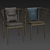 Modern Scandinavian Tivoli Dining Chair 3D model small image 3