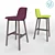 Sleek Chip Barstool: Procedurally Colored 3D model small image 2