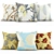 Elegant Embroidered Cushions 3D model small image 1