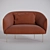 Elegant Roma Armchair: Classic Curves 3D model small image 2